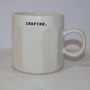 Rae Dunn INSPIRE Typewriter Font Coffee Mug artisan-style finish